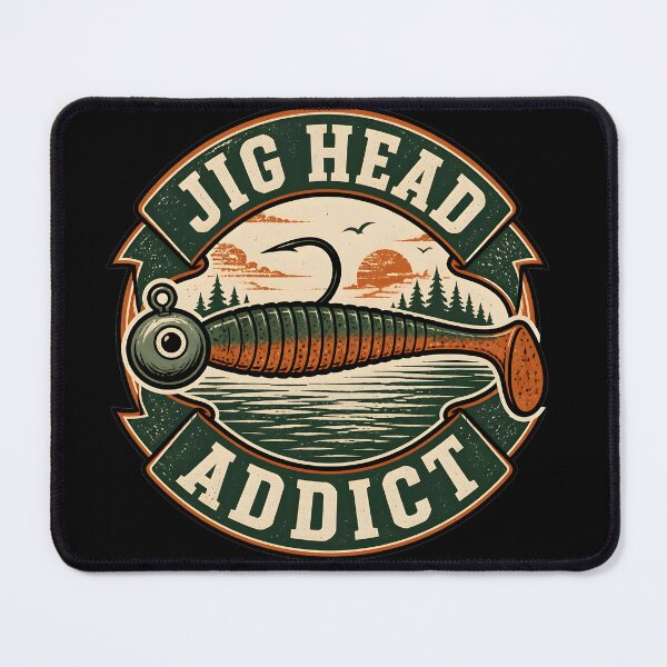 Item preview, Jig Head Addict - Funny Fishing Jighead Lure Graphic designed and sold by ThirdShiftLab.