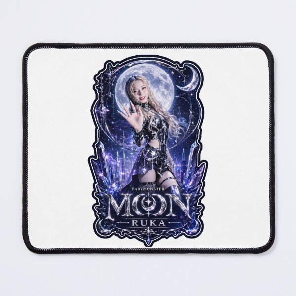 Item preview, Sapphire Eclipse Ruka BABYMONSTER Midnight Vampire Fanmade Art designed and sold by Valereekmerch.