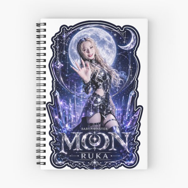 Item preview, Sapphire Eclipse Ruka BABYMONSTER Midnight Vampire Fanmade Art designed and sold by Valereekmerch.