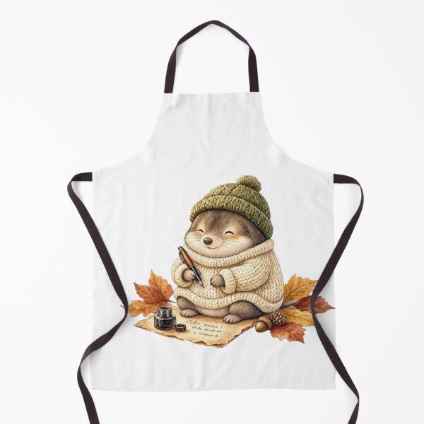 Item preview, Cozy Woodland Mole Writing Letters | Cute Autumn Animal Sticker designed and sold by vigzhifushions.