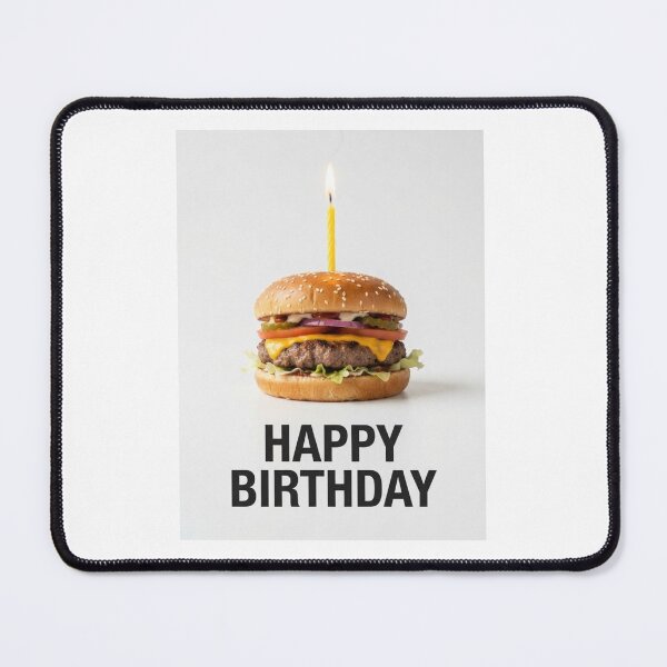 Item preview, Hamburger birthday cake funny prank meme gift weird designed and sold by CheeseBlueprint.