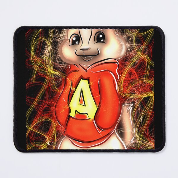 Item preview,  cute glowing chipmunk red hoodie cartoon desing digital artwork designed and sold by Jay21743ori.