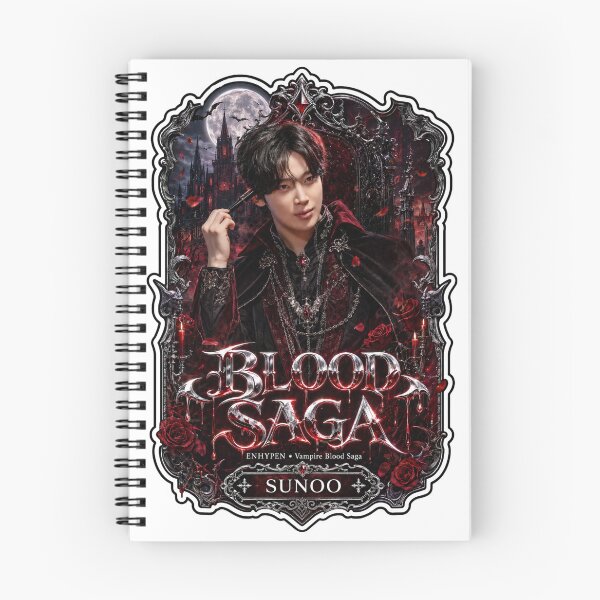 Item preview, ENHYPEN Sunoo Blood Saga World Tour Mystic Vampire Fan Art designed and sold by Valeree Store.