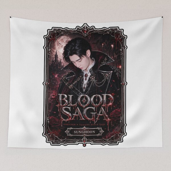 Artikelvorschau, ENHYPEN Sunghoon Blood Saga Tour Ice Vampire Fan Art entworfen und verkauft von Valeree Store.