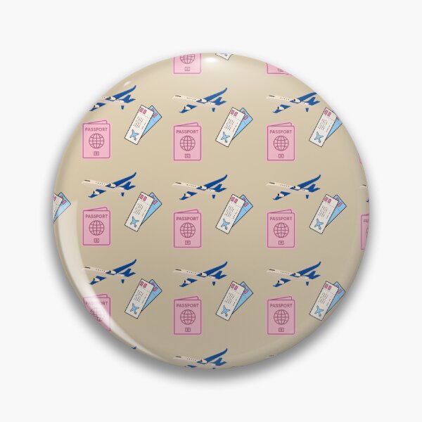 Item preview, Cute Pink Passport Airplane Boarding Pass Travel Seamless Pattern designed and sold by Artemis & Woven Collective.