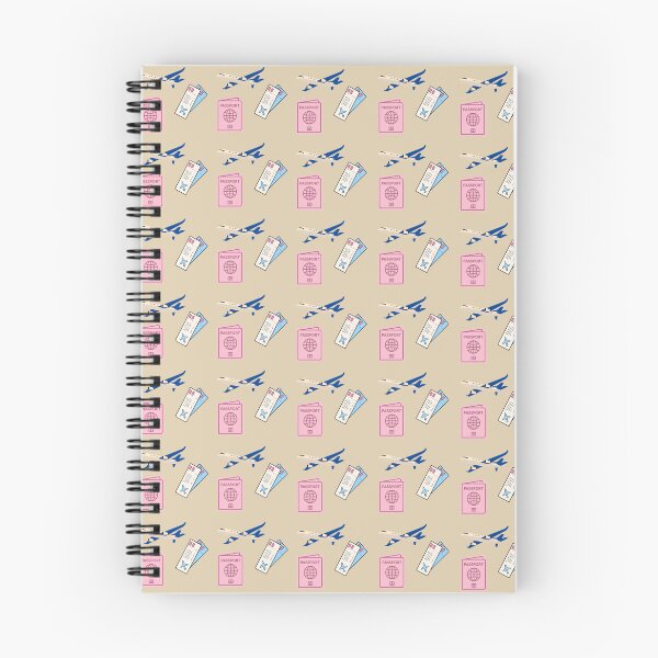 Item preview, Cute Pink Passport Airplane Boarding Pass Travel Seamless Pattern designed and sold by Artemis & Woven Collective.