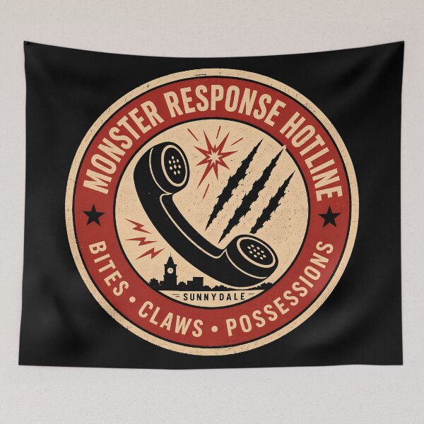 Item preview, Sunnydale Monster Response Hotline Sticker designed and sold by agearb.