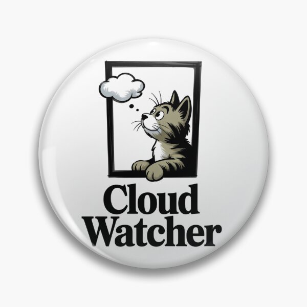 Item preview, Cat Cloud Watcher Philosophical designed and sold by JebliDesign.