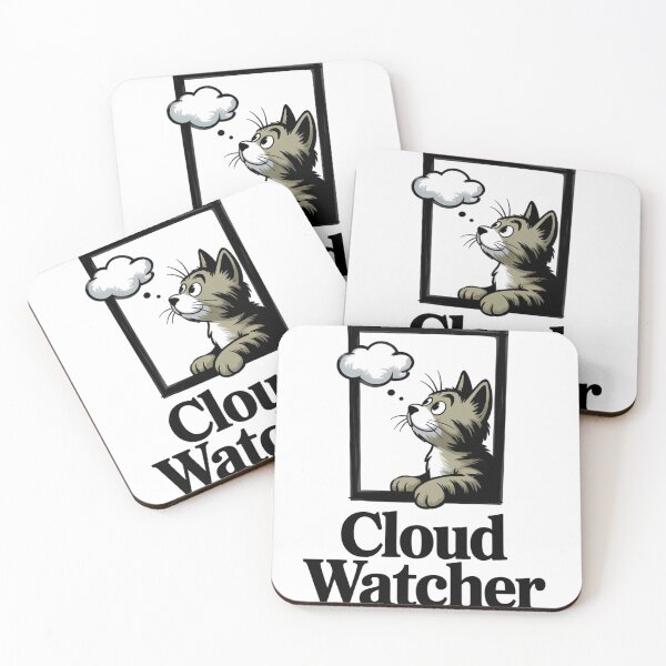 Item preview, Cat Cloud Watcher Philosophical designed and sold by JebliDesign.