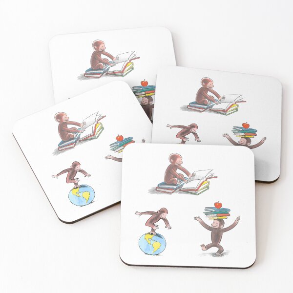 Item preview, Cute Curious George Childrens Book Illustrations Sticker Pack designed and sold by PlasticandyShop.