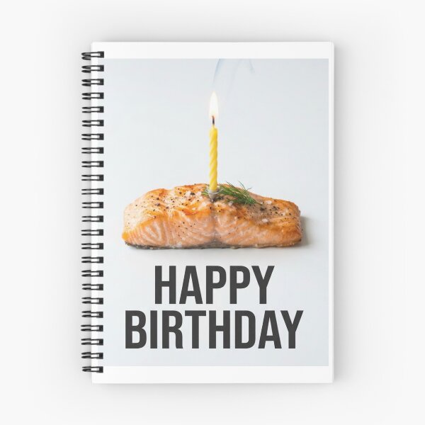 Item preview, Salmon fillet birthday cake funny prank meme gift weird designed and sold by CheeseBlueprint.