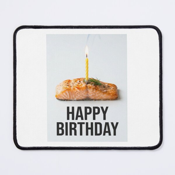 Item preview, Salmon fillet birthday cake funny prank meme gift weird designed and sold by CheeseBlueprint.