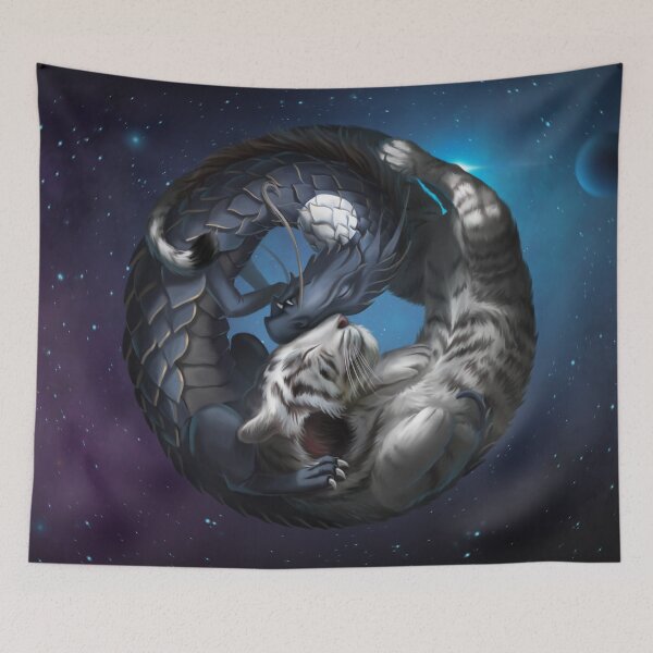Item preview, Yin and yang Tiger and Dragon designed and sold by ntdespoina.