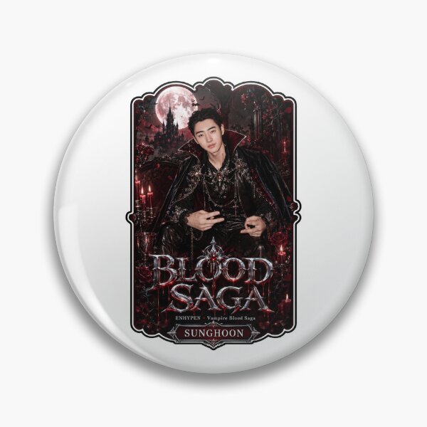Item preview, Blood Saga Sunghoon ENHYPEN Dark Royalty Tour Graphic designed and sold by Valeree Store.