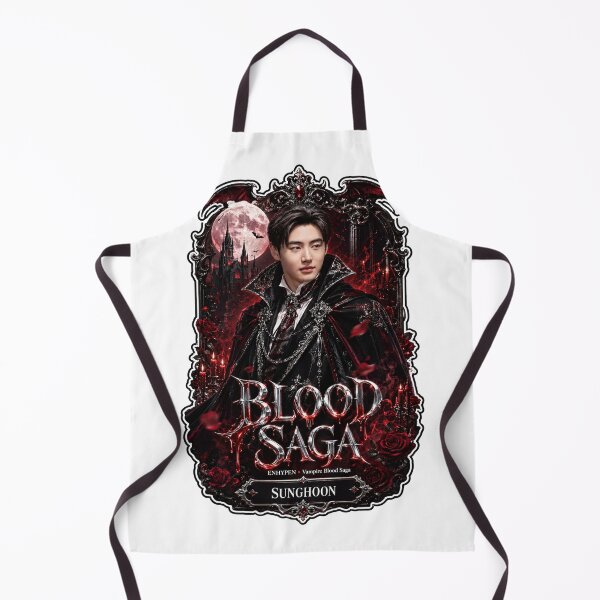 Item preview, Sunghoon ENHYPEN Blood Saga Crimson Vampire Fanmade Art Print designed and sold by Valeree Store.