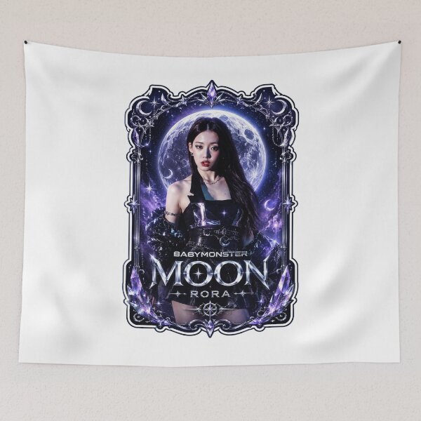 Item preview, Rora BABYMONSTER Gothic Blue Vampire Princess Artwork Print designed and sold by Valereekmerch.