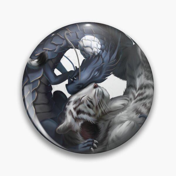 Item preview, Yin Yang Tiger Dragon - Balance of Strength and Wisdom designed and sold by ntdespoina.