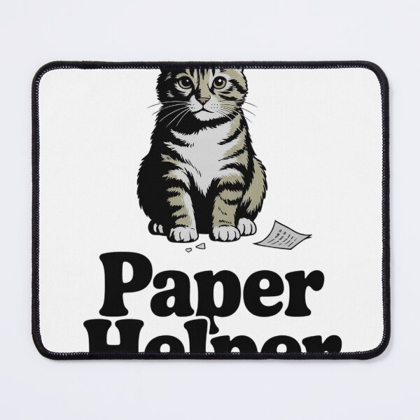 Item preview, Cat Paper Helper Innocent designed and sold by JebliDesign.
