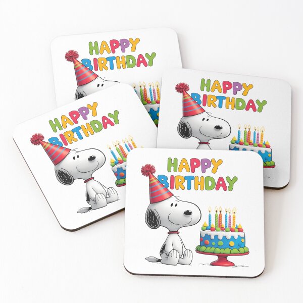 Item preview, Happy Birthday  Adorable Cute Snoopy  With Birthday Cake designed and sold by PlasticandyShop.