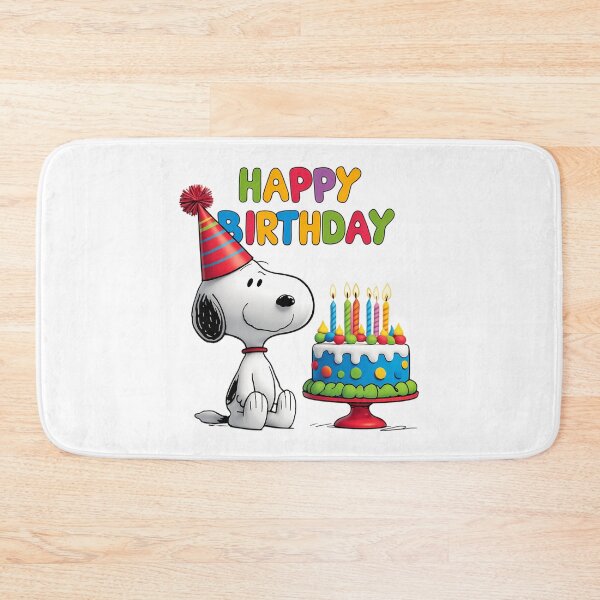 Item preview, Happy Birthday  Adorable Cute Snoopy  With Birthday Cake designed and sold by PlasticandyShop.