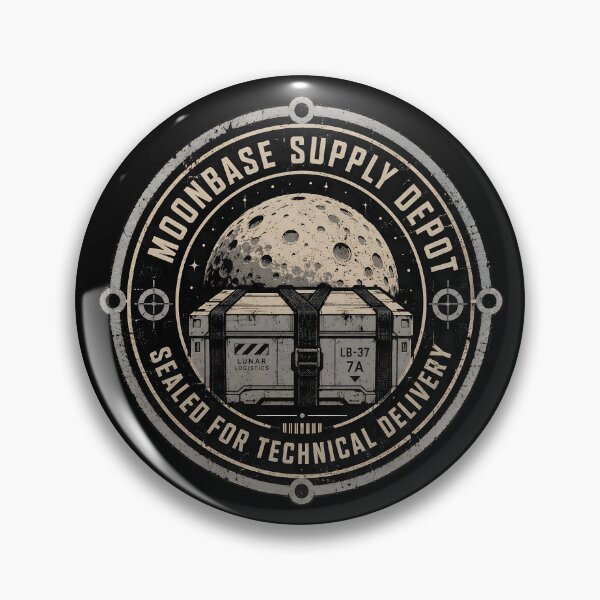 Item preview, Moonbase Supply Depot Cargo Stamp designed and sold by agearb.