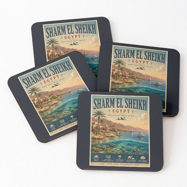 Item preview, Vintage Egypt - Sharm El Sheikh - Poster designed and sold by GoodOldVintage.