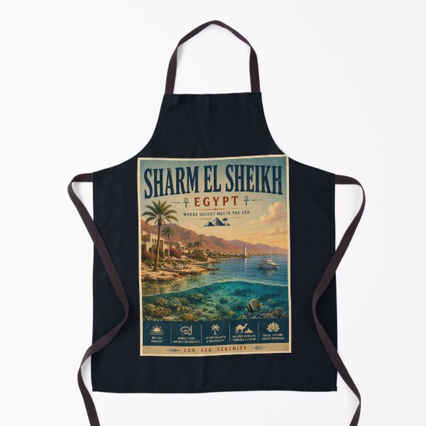 Item preview, Vintage Egypt - Sharm El Sheikh - Poster designed and sold by GoodOldVintage.