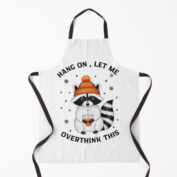 Item preview, Hang On Let Me Overthink This Shirt, Funny Raccoon Graphic Tee, Cute Anxiety Humor Vintage Animal Design, Cozy Winter Coffee Lover Gift designed and sold by Zumbiavia.