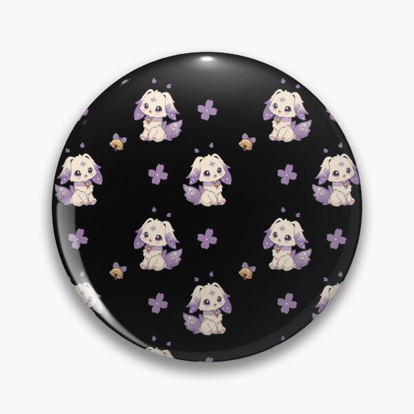 Item preview, Lunii the Stardust Bunny Cute Kawaii Pattern designed and sold by Little Dora Art.