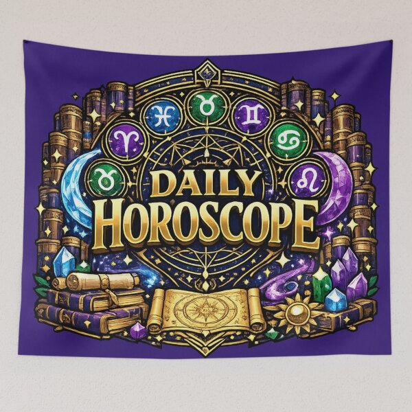Item preview, Mystical Zodiac Astrology Library Daily Horoscope Fantasy Design designed and sold by irfanshikh.