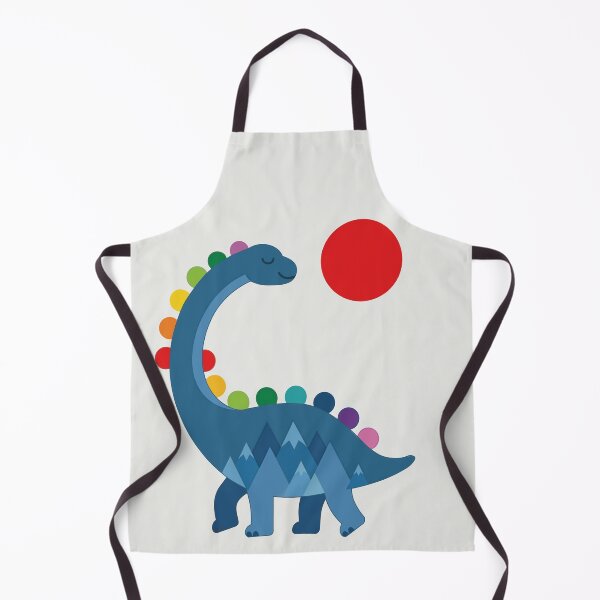 Item preview, Cute Rainbow Dinosaur with Mountain Landscape designed and sold by chriswo-design.