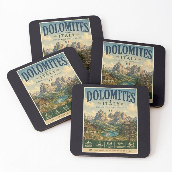 Item preview, Vintage Dolomites - Italy Poster designed and sold by GoodOldVintage.