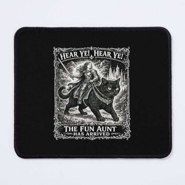 Item preview, Fun Aunt Knight Riding Black Cat designed and sold by CodyHaynes.