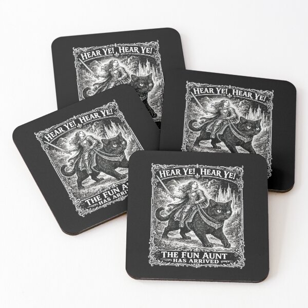 Item preview, Fun Aunt Knight Riding Black Cat designed and sold by CodyHaynes.