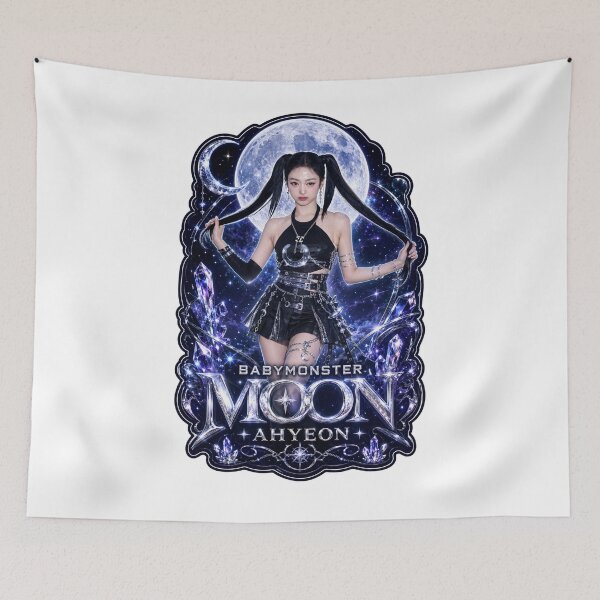 Item preview, BABYMONSTER Ahyeon Blue Vampire Ace Lunar Fan Art designed and sold by Valereekmerch.