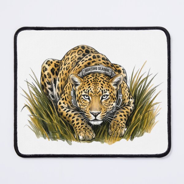 Item preview, Hunting Season - Tactical Leopard Illustration designed and sold by SoulPT.