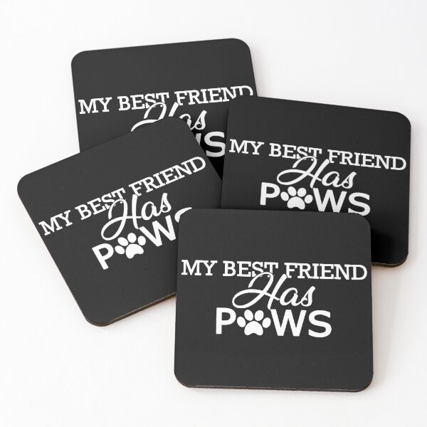 Item preview, My Best Friend Has Paws Dog Cat Pet Lover Art designed and sold by GiaoCalonas.