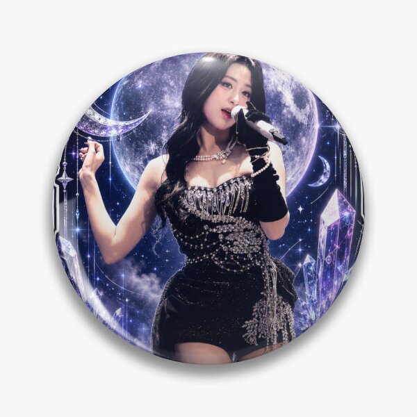Item preview, Fanmade Ahyeon BABYMONSTER Gothic Sapphire Moon Merch designed and sold by Valereekmerch.