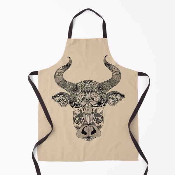 Item preview, Taurus Bull Mandala, Boho Zodiac Star Sign Line Art designed and sold by FredaLilly85.