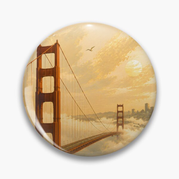 Item preview, San Francisco Golden Gate Vintage Travel Poster – California Retro Wall Art No. 811 designed and sold by bauschberts.