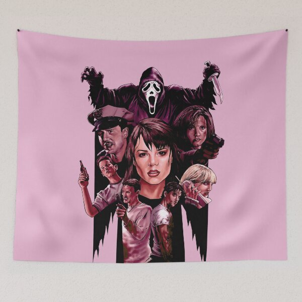 Item preview, Ghostly Mask Slasher Terror Vintage Horror Movie Art designed and sold by Anselle.