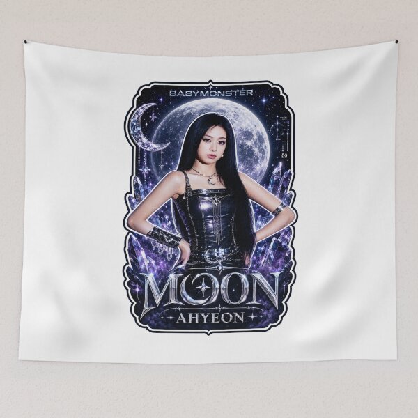 Item preview, Ahyeon BABYMONSTER Dark Blue Vampire Night Graphic Artwork designed and sold by Valereekmerch.