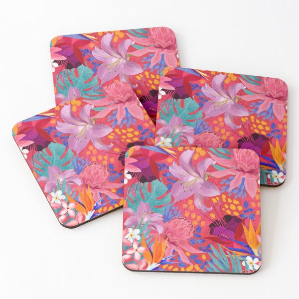 Item preview, Hot tropical flowers designed and sold by SweetCoolVibes.