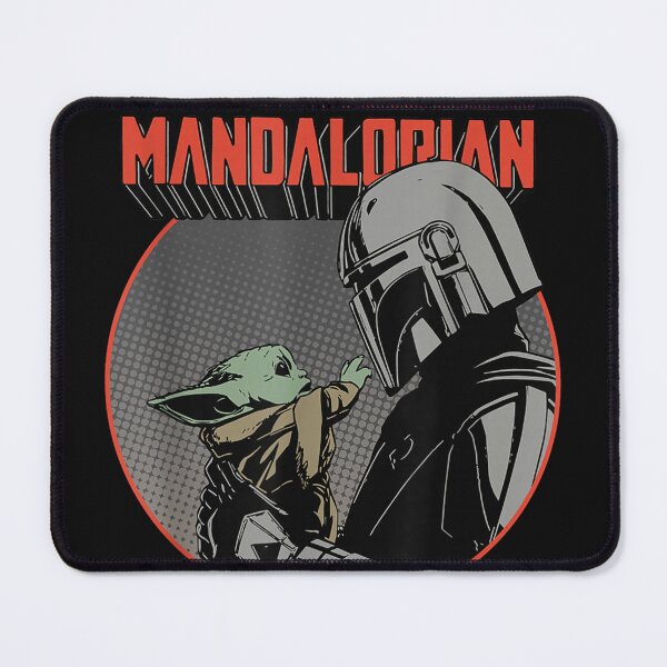 Item preview, The Manda.lorian Mando and Grogu Retro Style designed and sold by AndrewMiddleton.