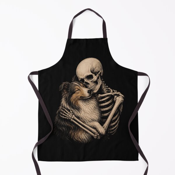 Item preview, Skeleton and Dog Embrace Art Halloween designed and sold by rafaeltto.