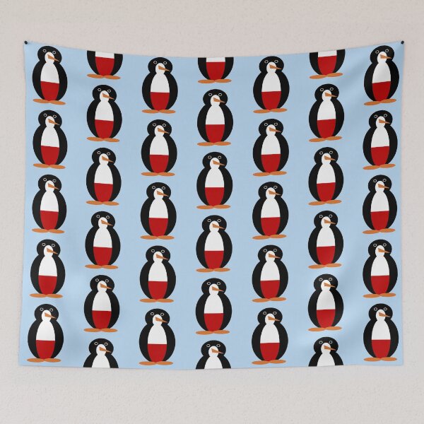 Item preview, Poland Ms. Penguin – Cute Polish Flag Penguin Design designed and sold by AuntieShoe.