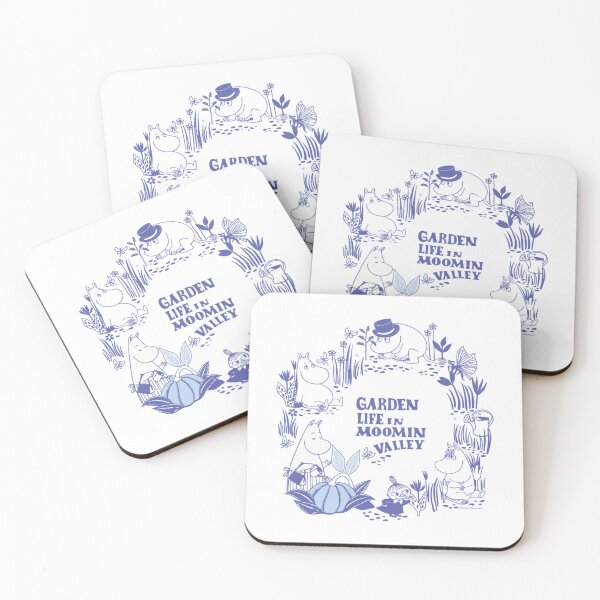 Item preview, Moomin Garden Life In Moominvalley Blue Print designed and sold by framiorville.