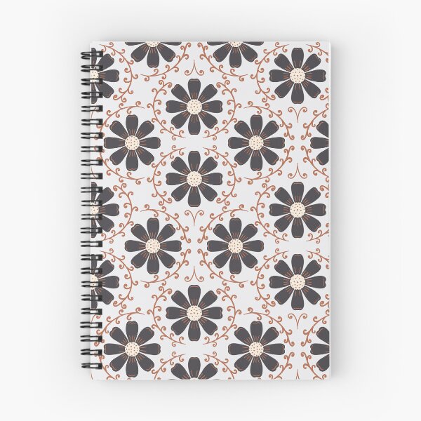 Item preview, Daisy Vine - Charcoal and Terracotta on Off-White designed and sold by artistmaria.