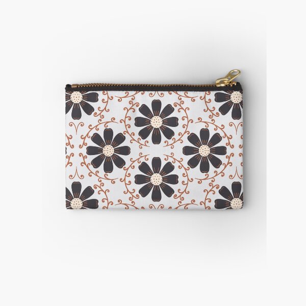 Item preview, Daisy Vine - Charcoal and Terracotta on Off-White designed and sold by artistmaria.