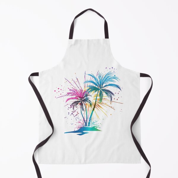Item preview, Neon Tropical Palm Tree Fireworks | Vibrant Abstract Paradise Art designed and sold by Awarrie.